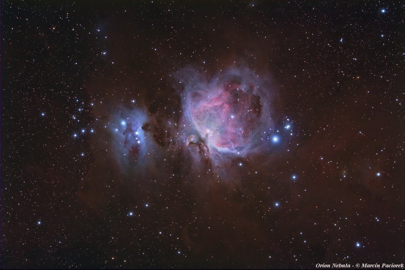 7. MarcinPc. M42 Wielka Mgławica w Orionie, w szerszym 