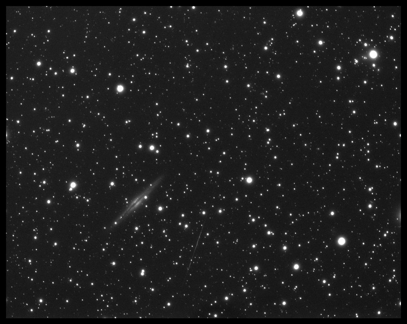 NGC 891 z meteorkiem