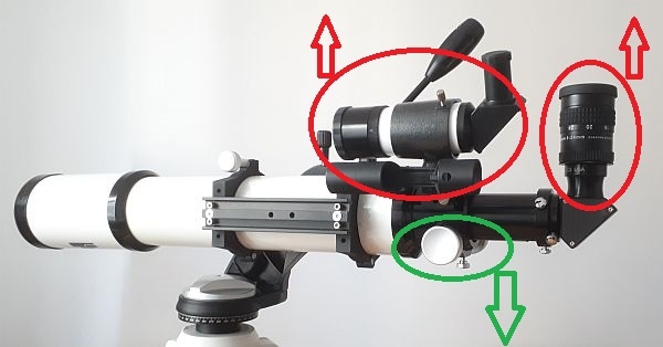 teleskop - środek cieżkości