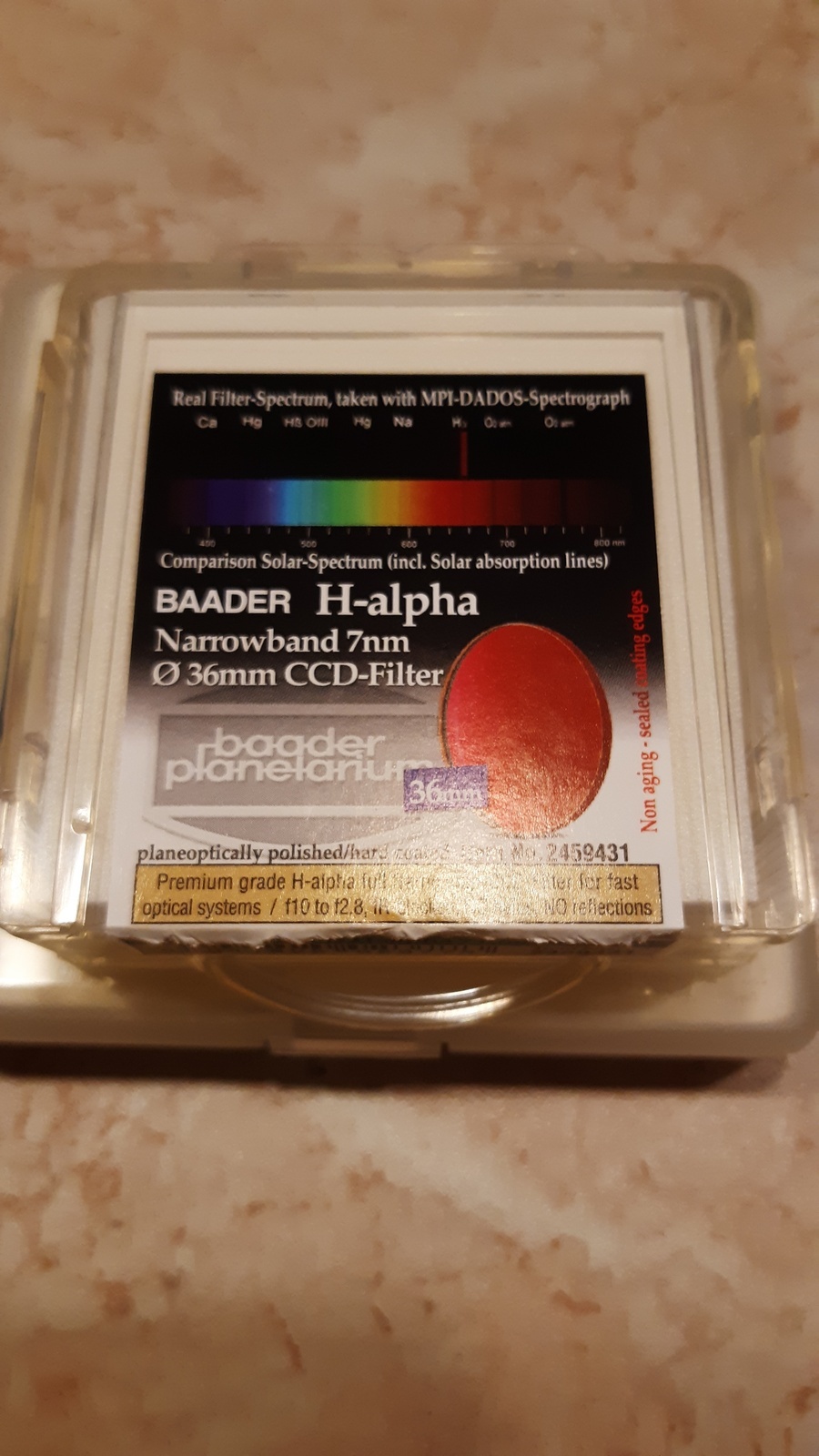 Filtr Baader Ha 7nm 36mm (nieoprawiony)
