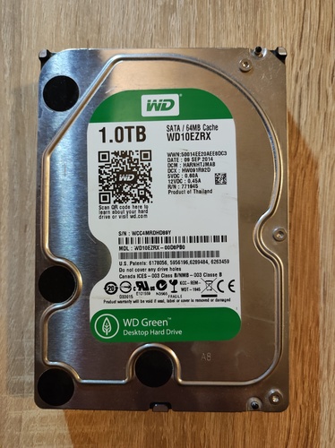 Więcej informacji o „HDD Western Digital Green 1TB”