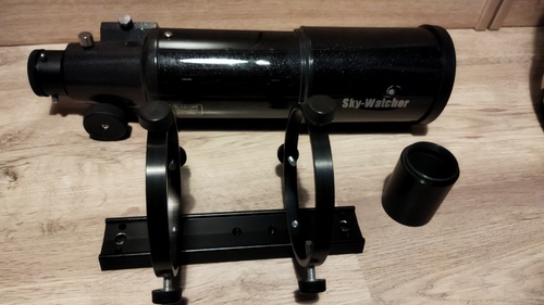 Więcej informacji o „[S] Guider Sky Watcher 80/400 tuba OTA, obejmy reg., tuleja”