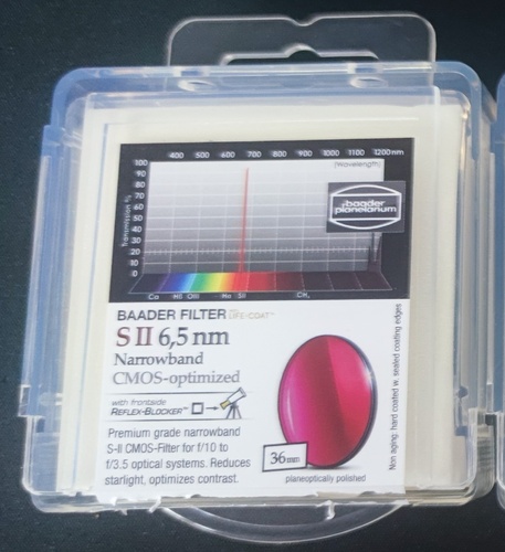 Więcej informacji o „Filtr Baader S-II CMOS 36mm 6.5nm”