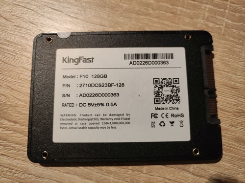Więcej informacji o „[S] Dysk SSD 128GB SATAIII”