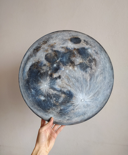Więcej informacji o „Księżyc mineralny - obraz na płótnie”