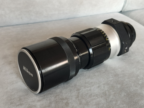 Więcej informacji o „Obiektyw Nikon Nikkor-H Auto 1:4.5 f=300mm”