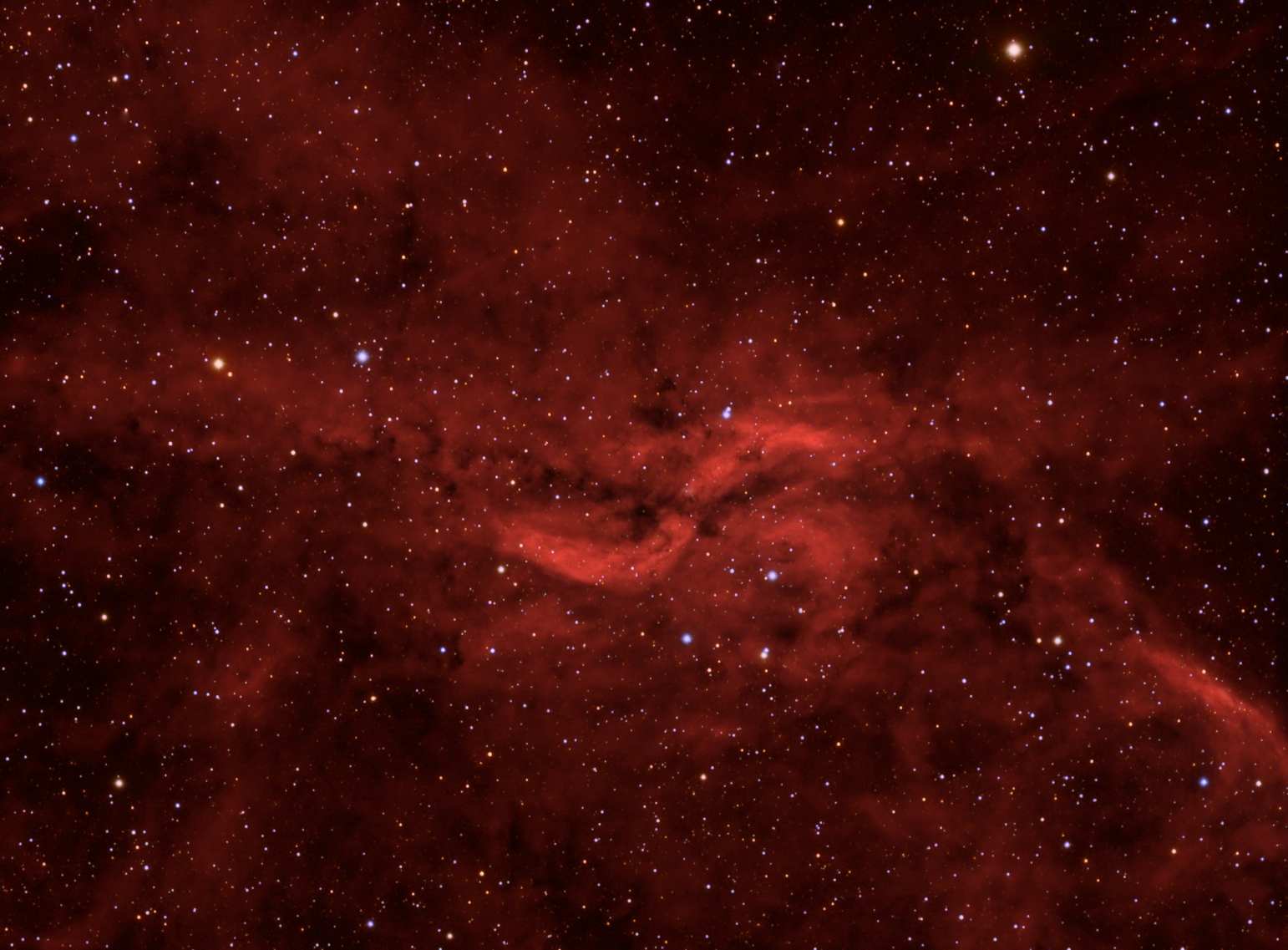 Туманность красный прямоугольник в созвездии единорога