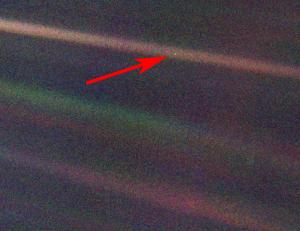 picture of the earth from the Voyager 1, 4 billion miles away.jpg